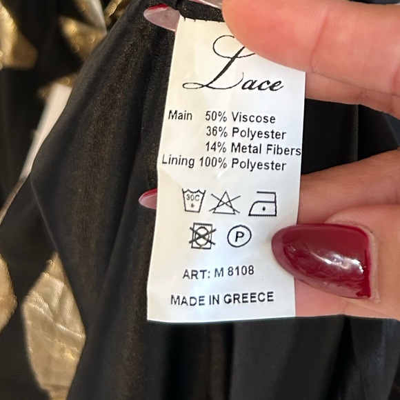 LACE The Label metallic gold and black embroidered dress - Picture 12 of 12